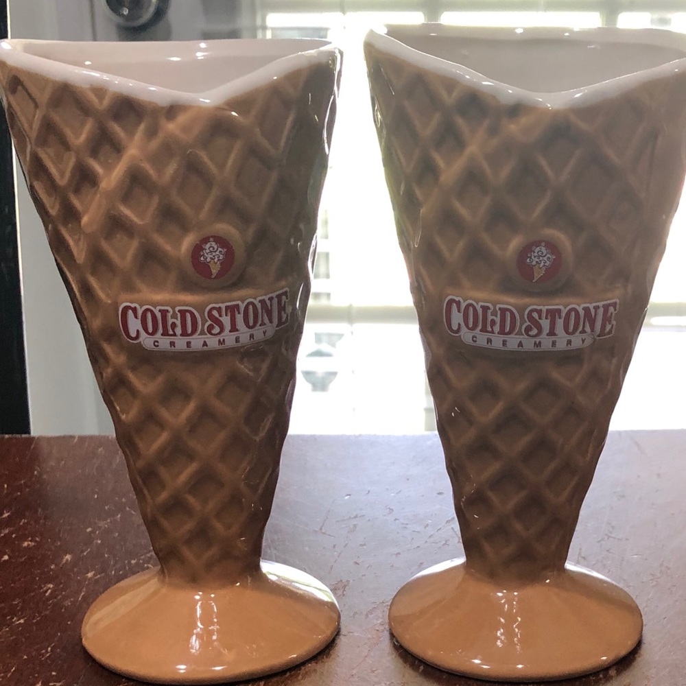ColdStone Creamery Ceramic IceCream Cone Brown Mug